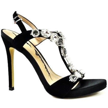 LB EE744G Black Suede High Heels