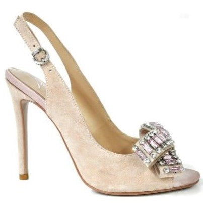 LB EE752B Blush Pink Suede High Heels