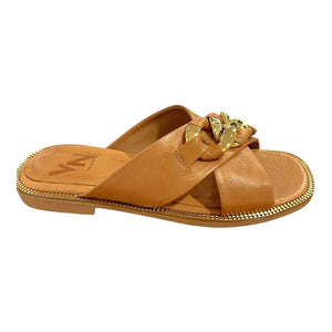 Via Nova FABB Tan Leather Sandal