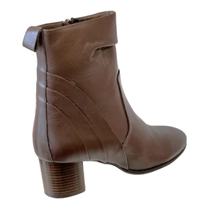 Via Nova FANTASTIC Brown Kid Leather Ankle Boots