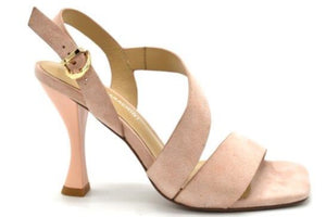 LB GL2630 Blush Suede High Heels Sandals
