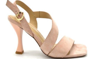 LB GL2630 Blush Suede High Heels Sandals