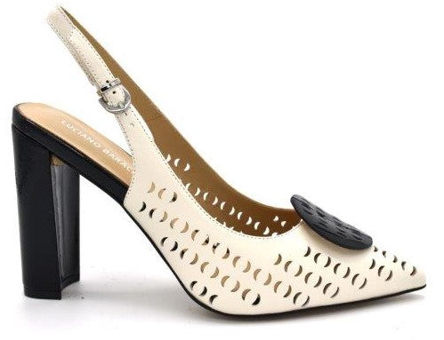 LB GL311V  Black & White High Heels