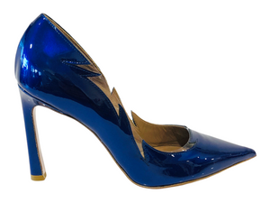 GIAN97C14 Blue Patent Leather High Heels