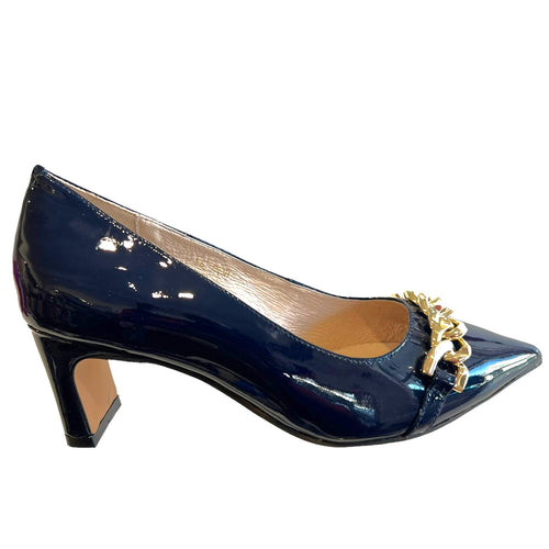 Vago HERB Navy Patent Leather - Mid Heels