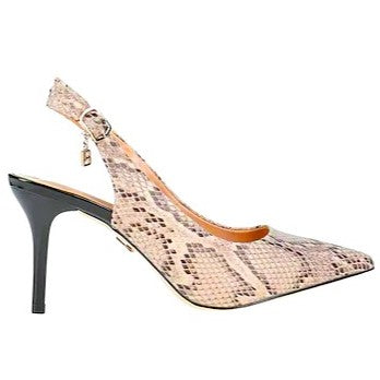 BIA6016 Beige Snake Print High Heels
