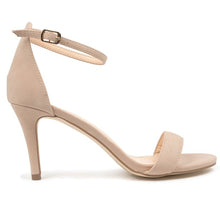 VERALI MATTHEW Nude Nubuck Strappy Mid Heels