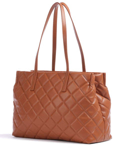 Mario Valentino OCARINA VBS3KK10 Tan Quilted Tote Handbag