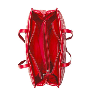 Mario Valentino OCARINA VBS3KK10 Red Quilted Tote Handbag
