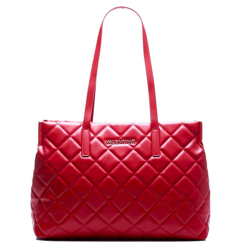 Mario Valentino OCARINA VBS3KK10 Red Quilted Tote Handbag