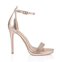 VERALI PARKER Rose Gold Glitter High Heels