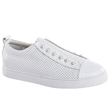 HINAKO Pearl Perferated White Sneakers