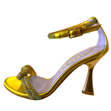 RF 3325 Metallic Gold, Champagne & Multi Colour Rhinestones High Heels