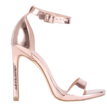 VERALI TAHKI Rose Gold Strappy High Heels
