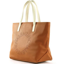 Mario Valentino VBS6T901 Tan & Ivory Tote Handbag