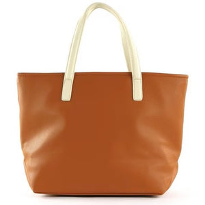 Mario Valentino VBS6T901 Tan & Ivory Tote Handbag