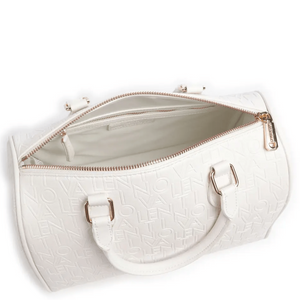 Mario Valentino Relax VBS6V007 White Shoulder Strap Barrel Handbag