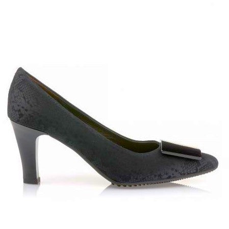 BEATRICE 70224 Textile & Leather Mid Heels
