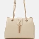 Mario Valentino VBS1IJ06 Beige Tote Handbag