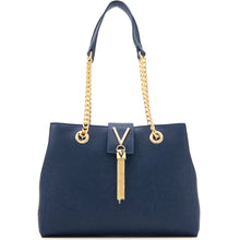 Mario Valentino Divina VBS1IJ06 Navy Tote Handbag