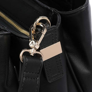 Mario Valentino Miranda VBS6XC03 Black Handles & Shoulder Strap Handbag