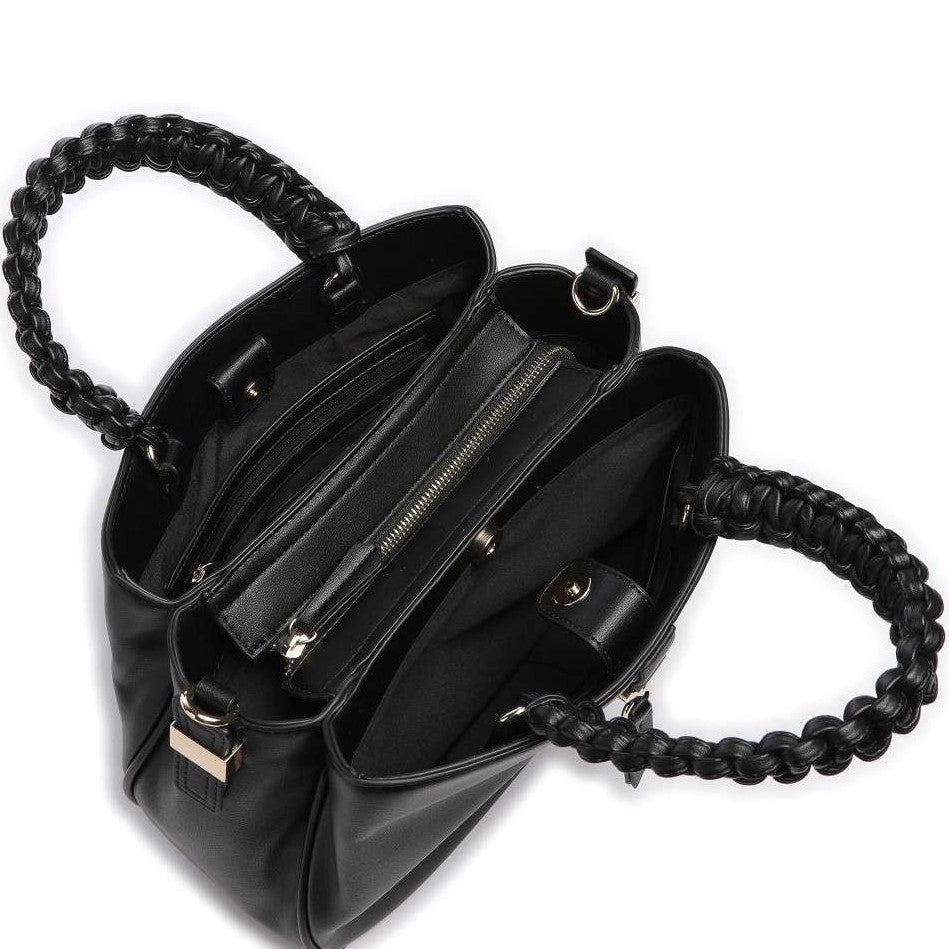 Mario Valentino Relax VBS6V004 Black Shoulder Strap Handbag