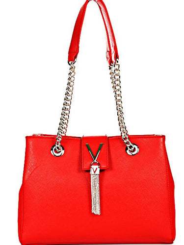 Mario Valentino VBS1IJ06 Red Tote Handbag