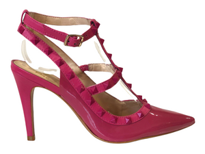 P&G0135001RF Leather Melon Pink High Heels