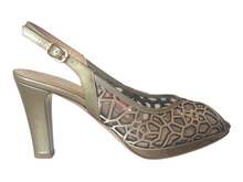 MUSS18515 Leather Platinum Patent High Heels