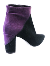 ALBANO 1061 Black & Purple Ankle Boots