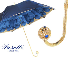PASSOTI P17 - LUXURY Blue Dahlia Double Cloth Umbrella's