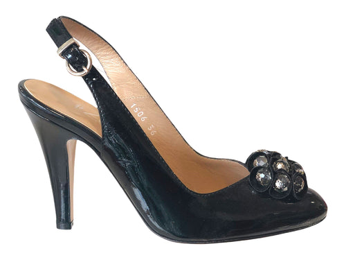ZOCAL 1506 Black Leather High Heels