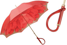 PASSOTI D21A - LUXURY Red Dahlia Double Cloth Umbrella's