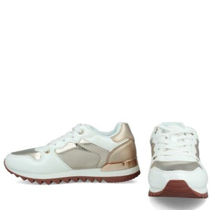 MB 21209 Champagne, Rose Gold & White Sneakers