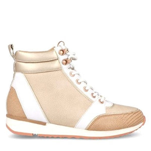 MB 21210 Rose Gold, Tan & White Sneakers