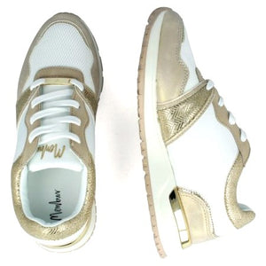 MB 21487 Champagne & Gold Sneakers