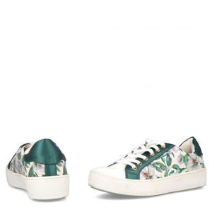 MB 21622 White & Green Floral Sneakers