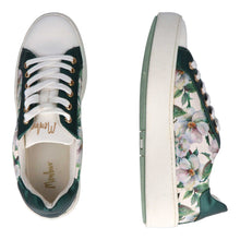 MB 21622 White & Green Floral Sneakers