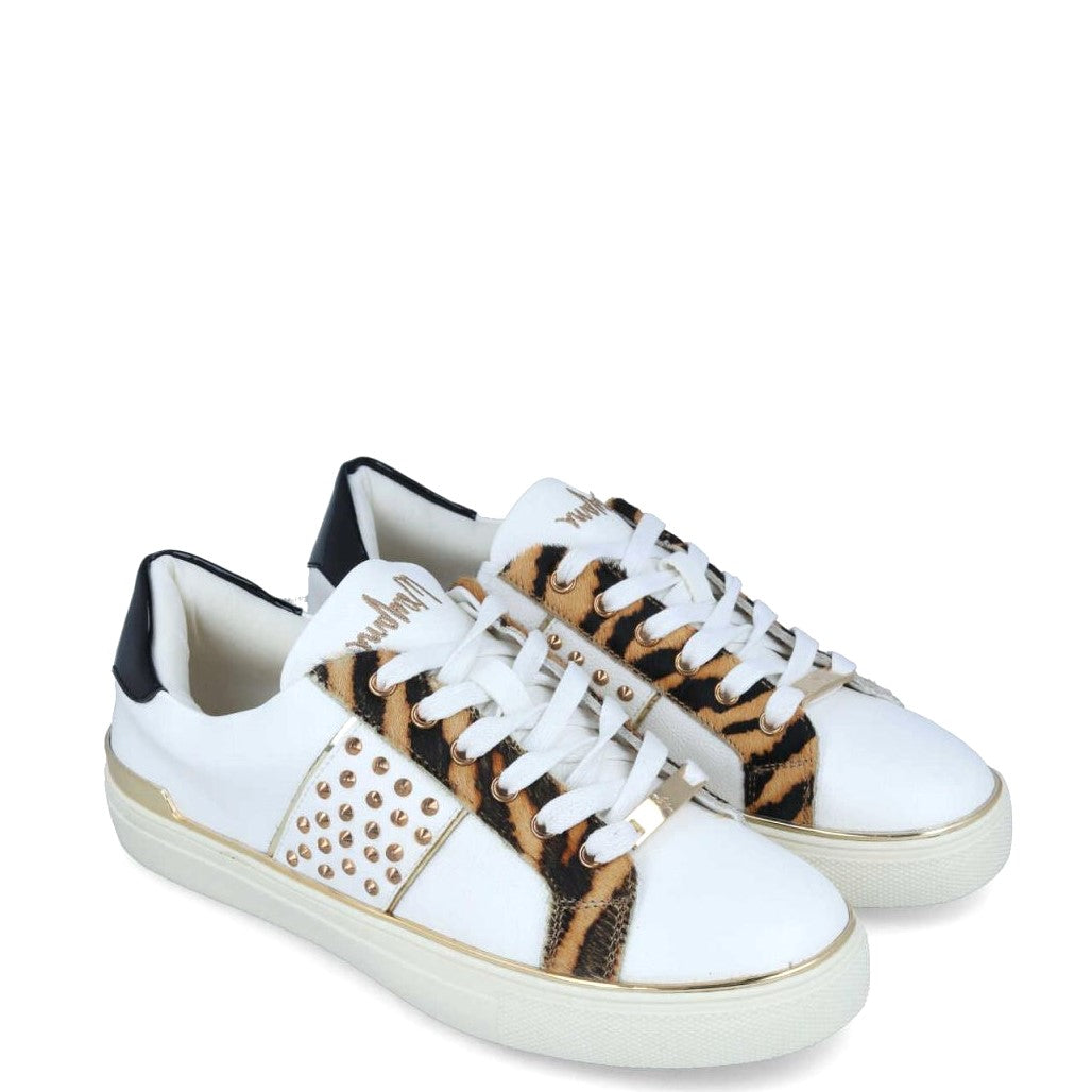 MB 22120 White Champagne & Black Multi Colour Sneakers