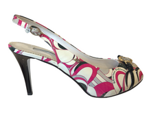 MARINO4186 White, Fuxia & Black Patent with Concealed Platform Leather High Heels