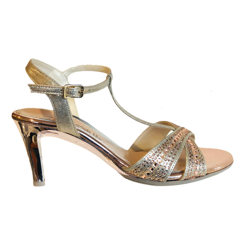 Rep43566 Rose Gold Mid Heels