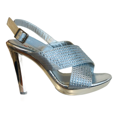 REP44556 SILVER Platform High Heels