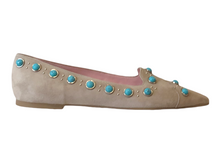 PRETTY BALLERINAS 45438 Taupe Suede Flats