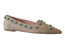 PRETTY BALLERINAS 45438 Taupe Suede Flats