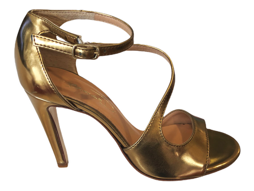 Bian600RF Metallic Space Bronze  Leather High Heels