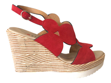 REP54552 Red Suede Wedges