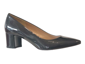 MARTINI OSVALDO 55150 Grey Patent Leather Block Heels