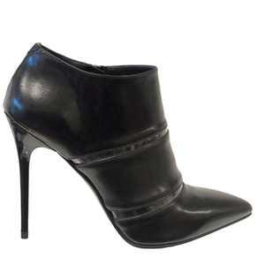 ALBANO 6243 Black Leather Ankle Boots