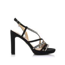 MM68012RF Black High Heel Platform Sandals