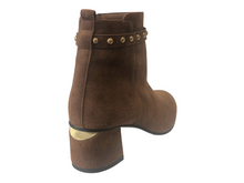 ALBANO 8105 Tan Suede Ankle Boots